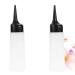 2 Pack Hair Dye Bottles | Refillable Shampoo & Dry Cleaning Containers for Salon - Black & White - Buy Online on GoSupps.com