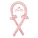 Heatless Curling Rod Headband No Heat Silk Ribbon Curling Rod Hair Roller Curls with Hair Claw Clip Lazy Natural Soft Wave DIY Hair Rollers Styling Tool for Sleep in Overnight (Pink)