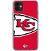 Skinit Clear Phone Case Compatible with iPhone 11 - Officially Licensed NFL Kansas City Chiefs Large Logo Design