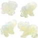 Ouubuuy Elephant Statue - Gemstone Heilstein Figures | Healing Crystal Elephant Stones for Opalit - Buy Online on GoSupps.com