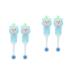 Ipetboom 4 pieces of children's toothbrush with soft bristles & sweet children's toothbrush toothbrushes in loose fills newborn toothbrush teeth accessories toddler pebbles round head head