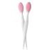 Silicone Lip Brush lip scrubber Double Sided Nose Scrubber Soft Manual Blackhead Cleaner 2PCS