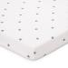 FabiMax organic jersey fitted sheet for playpen 100x100 cm white/grey stars 96 x 96 cm White / Grey Stars