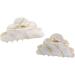 Vctitil Cute Cloud Shape Hair Claws Colorful Stripe Acetate Hair Clips Ponytail Holders Hair Jaw Clips Clamp Barrettes Hair Accessories for Women Girl Thin Thick Hair(small) - Buy Online on GoSupps.com