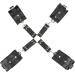 Black Nylon Flexible Training Linear Stretch Belt