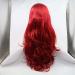 Red Loose Wave Lace Front Wig | Long Heat-Resistant Synthetic Hair for Fashionable Women - 61 cm Red Waves - Buy Online on GoSupps.com