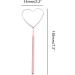 Stainless Steel Heart Shaped Lash Mirror | Long Handle Eyelash Extensions Professional Tool - Pink - Buy Online on GoSupps.com