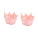 BESTonZON Halloween Decor 24pcs Pink Paper Cups Wrapping Halloween Decoration