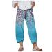 NLOMOCT Black Pants for Women Women's Cotton Linen Pants Elastic Waist Drawstring High Rise Casual Loose Trousers Pants Small Z1-blue