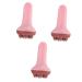 Minkissy 3PCs Massage Roller Derma Roller For Body Percussion Massage device Muscle roller Stick Manual muscle roller Roll massage devices body massagers ABS Rosa 14.5x7.5CMX3PCS Rosax3st
