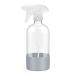 Rionisor Glass Spray Bottles with Silicone Sleeve Protection Empty 16 oz Refiilable Containers Reusable Spray Bottles with Adjustable Nozzle for Hair Cleaning Solutions Essential Oils 1 Pack Grey 1 Pack Green grey
