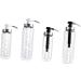 KICHOUSE Clear Container Liquid Condiment Dispenser Honey Dispenser Large Syrup Pump Bottle Jam Container Syrup Server Kitchen Cabinet Empty Glass Oil Container Press Mouth Stainless Steel - Buy Online on GoSupps.com