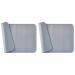 Amazon basics - water -repellent bowl pad made of silicone base for pet lining 47 x 29 cm gray single bed (pack with 2) gray 47 x 29 cm (pack with 2) single bed