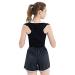 Posture Corrector Adjustable Back Posture Corrector Clavicle Spine Back Shoulder Lumbar Brace Support Back Pain Relief Prevents Slouching Back Brace (Black With Grey XL) Better life Black XL