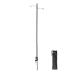 AOOCEEPAW Camping Lantern Stand,Portable Aluminum Alloy Folding Lamp Pole for Outdoor Camping Fishing(Black)
