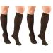 Truform Compression Socks 15-20 mmHg Women's Dress Socks Knee High Over Calf Length Brown Large 1976BN-L (Pack of 2) Womens Socks Brown Diamond Knit Large (1 Pair) (Pack of 2)
