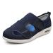 Men's Adjustable Diabetic Shoes Wide Width Slippers Orthopedic with Removable Memory Foam Insoles Lightweight for Elderly Swollen Feet Diabetic & Edema Blue 7.5 Wide