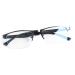 FONHCOO Half-rim reading glasses men half-rim glasses women reading aid for seniors visual aid with blue light filter half-rim glasses gray 1.5 x