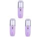 Hemoton 3 Pcs Hydrating Instrument Moisturizing Atomizer Mini Humidifier Face Steamer Hydrating Mister Skin Moistener Facial Spray Water Meter Face Spray Humidifier 10X3.5X3.5cmx3pcs
