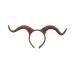 Lurrose Easter Headband Simulation Antelope Horn Hair Hoop Solid Color Hair Accessory Exaggerated Headwear Christmas Headpiece Coffee