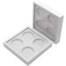 FOMIYES 4 Pcs 4 White Eyeshadow Cosmetic Sample Containers Lipstick Case Eye Shadow Box Make up Empty Box 1 count (Pack of 1) Whitex2pcs - Buy Online on GoSupps.com