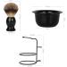 HRTC Men's Razor Brush Set - Foam Shell & Cording Holder | Ideal for Hairdressing Salons & Facial Cleaning | Compact 11x13cm - Buy Internationally! - Buy Online on GoSupps.com