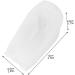 Practical Silicone Heel Lift Inserts - Size 8 White Shoe Pads for Comfort & Support | Shop Internationally - Buy Online on GoSupps.com
