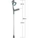 Parten Crutches for Adults Height Adjustable Medical arms Crutch Portable Lightweight Aluminum Alloy Closed-Cuff Walking Stick It's so Kind of You Prosperous Double branch - Buy Online on GoSupps.com