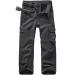 Kids Boy's Youth Windproof Waterproof Hiking Ski Snow Pants, Soft Shell Expandable Waist Warm Insulated Trousers Dark Grey 4-5T