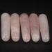 Rose Quartz Face Massage Roller Natural Jade Scraper Plate Double Head Slimming Face Massager Roller Face Anti Wrinkle Removal Pink Set (Color : Pink Set)
