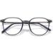 Anti Eyestrain HD Round Reading Glasses - Blue Light Blocking Eyeglasses for Men & Women | +0.00 Transparency - Buy Online on GoSupps.com