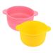 Angoily 2st bowls simple wax melting shell of practical wax melting container Wax warmer made of silicone high -temperature resistant silicone portable foldable bowl