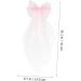 DRESSOOS Mesh Ribbon Hairpin Bow for Girls Pearl Decor Bows for Bridal Hair Accessories Bridal Veils for Wedding Hair Deyer Lace Veil Wedding Veils Pink Bride Pearl Temperament Top Clip - Buy Online on GoSupps.com