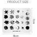 KADS Nail Stamping Plate FL035 - Flower Nature DIY Image Template for Manicure - Buy Online on GoSupps.com