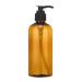 Geminimall 100/200/300 ml of emptiness refillable bottle of shampoo bottle pumping bags Lotion container Riner Founding Tender shower plastic bathroom washing massage oil bottle brown 200 ml brown