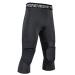TUOY Men's Padded Pants with Knee Pad 3/4 Capri Compression Pants for Basketball Football Baseball Adult Sizes Medium Black