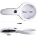 Magnifying Glasses Vision aids 10X HD Handheld Reading LED Strip Light Multifunction Portable Magnifier Stationery Office Supplies 1PCS Journey - Buy Online on GoSupps.com