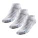 R-Gear Drymax Low Cut Running Socks For Men and Women | Breathable Moisture Control & Anti Blister | 3 Pack White/Medium Cushion Large