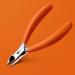 Precision Crafted 25 Hawk's Beak Cuticle Nippers (orange)
