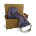 Victoria's Lavender Luxury Microwavable Aromatherapy Lavender Neck Wrap Provides Stress and Neck Pain Relief with Organic Lavender Buds and Flax Seed  Extra Long  Excellent Gift for Relaxation