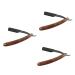 Beavorty 3pcs Razor Safe Razor Bamboo Metal Man