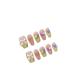 Detachable Handmade false nails with design dopamine bubble love girl press on Nail enhancement false nails (Color : 4 Size : L)