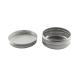 VINTORKY Box Tea Containers Candy Containers for Kitchen Tea Canister Containers with Lids Balm Cosmetic Jars Trip Lotion Aluminium Jar Purses Cream Jars with Lids Travel Metal Candle Size 2 Silver