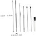 3 Sets 6-Piece Ear Cleaning Set with Pro Tools - Spiral Spring Ear Cleaner & Ear Wax Remover Kit - Buy Online on GoSupps.com