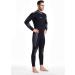 ZCCO Men's 5mm Neoprene Wetsuit - Front Zip Full Body Diving Suit for Snorkeling, Scuba Diving, Swimming, Surfing - Black, Large - Buy Online on GoSupps.com