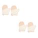 STOBAZA 4 Pcs Scrub Bath Gloves Household Bath Gloves Body Scrubber Exfoliator Bath Scrub Gloves Massage Shower Gloves Exfoliation Mitt Massage Gloves for Hands Cosmetic Flax Bath Towel