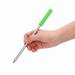 Cawn pencil attachments sensory chewing pencil attachments silicone-to-do-play-to-time pencil attachments for children and adults autism children students (green)