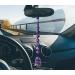 XIANNVXI Amethyst Crystal Hanging - Healing Gemstones Decor for Car Rearview Mirror and Wall - Reiki Crystal Gift - Buy Online on GoSupps.com
