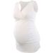 Manci Women's Nursing Maternity Top - Cotton V-Neck Ruched Waist Pajama Top (Size S, White and Black) - Buy Online on GoSupps.com