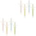 Frcolor 8 Stk Baby toothbrush baby brushes teeth baby training toothbrush character-toothbrush toothbrush with soft hair infant toothbrush for 1 year sucking pebbles child
